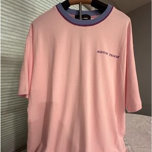 Men’s Homme Femme Pink Heavyweight Short Sleeve Tee Shirt Size XL